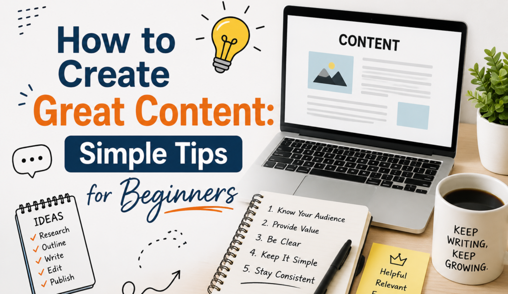 How to create great content with simple tips for beginners