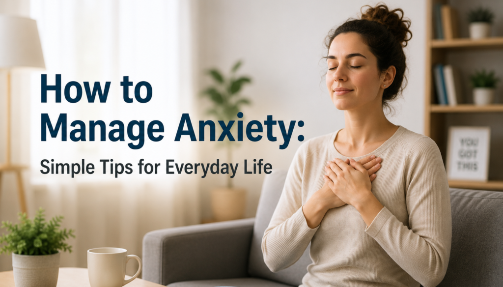 How to manage anxiety with simple tips for everyday life